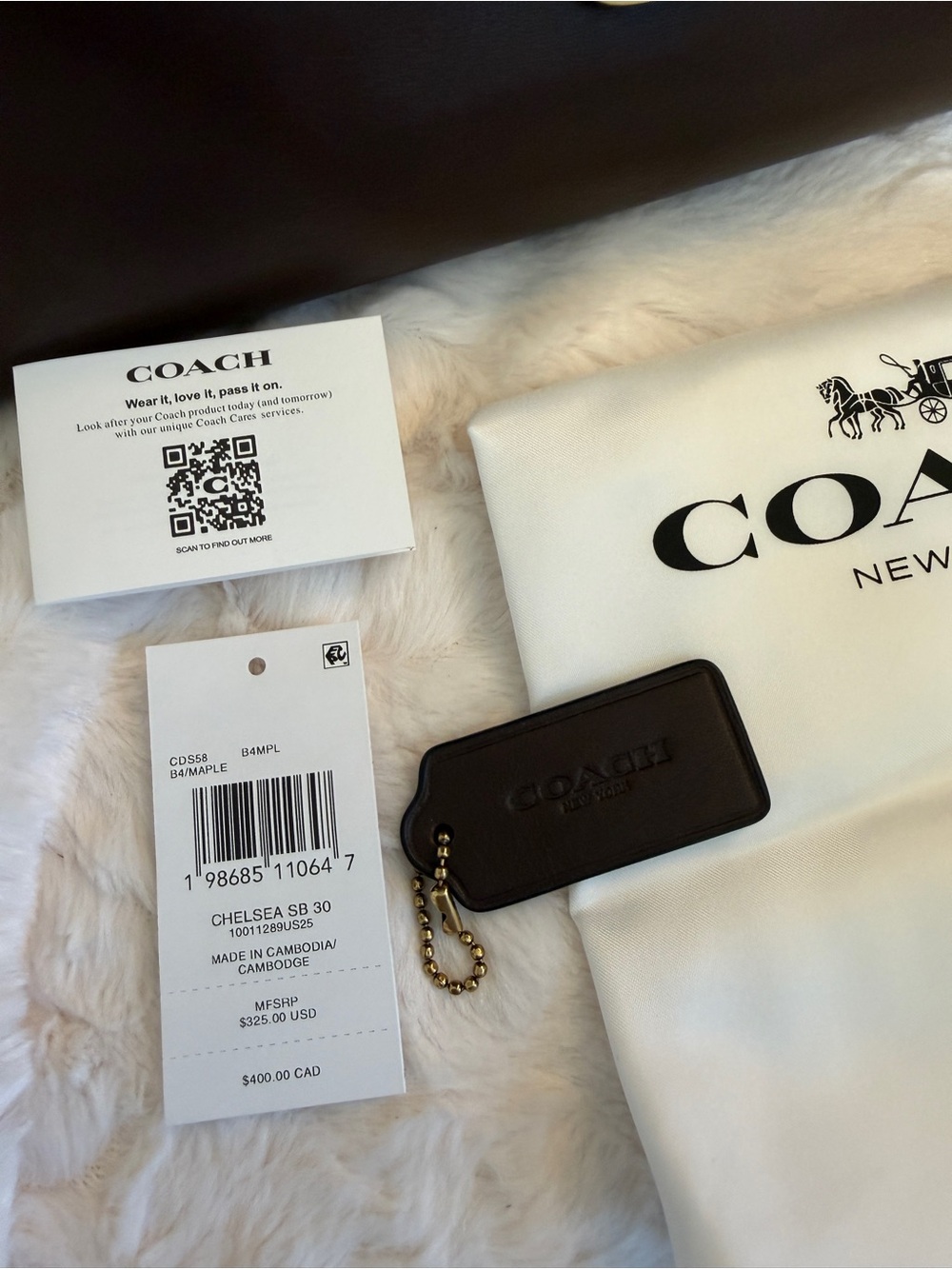 Coach Chelsea 30 bag in Maple brown - Picture 12 of 16
